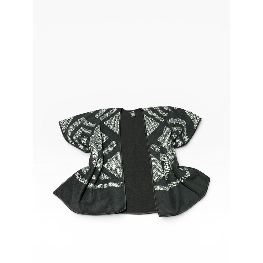 Ike Behar Shawl Cape Poncho Women’s OS Blanket Sweater Cardigan - Picture 3 of 8